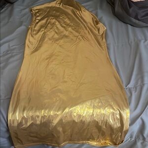 Shimmering Gold Sleeveless Dress